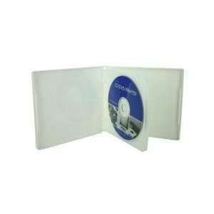 SuperMediaStore 16mm 8 Disc White CD DVD PP Cases 100 Pack 
