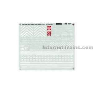  Microscale N Scale GP7/18 & Cabooses Decal Set   Central 