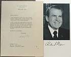 President Richard Nixon Signed White House Letter [TLS] Typed Letter 