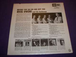 Buck Owens & His Buckaroos Before You Go No One But You T 2353 Rare 12 