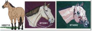 BUCKSKIN horse embroidered denim shirt XS XL  