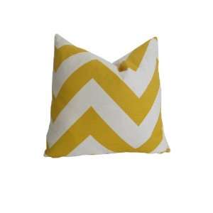  Decorative Designer Pillow Cover Yellow & White Large 