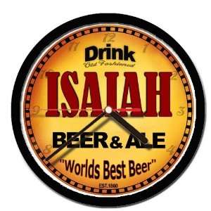  ISAIAH beer and ale cerveza wall clock 