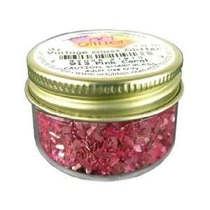  Art Institute Glitter 1oz Glass Shards Pink Coral Arts 