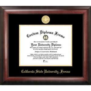 California State University, Fresno Gold Embossed Diploma Frame 