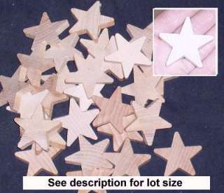 Standard Wooden STAR cutout étoiles 5pc lot s  