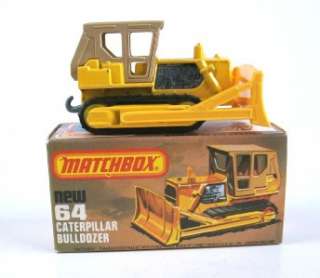 MATCHBOX SUPERFAST 64 CATERPILLAR BULLDOZER, 1976, MIB  