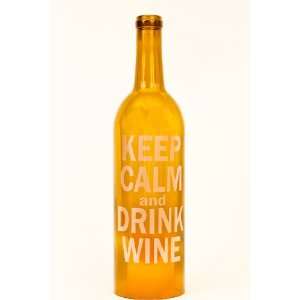   Bottle Hurricane Lantern Keep Calm and Drink Wine