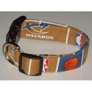  NBA Washington Wizards Basketball Dog Collar Tan Medium 1 