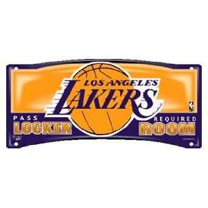  NBA LOS ANGELES LAKERS TEAM LOCKER ROOM SIGN Sports 