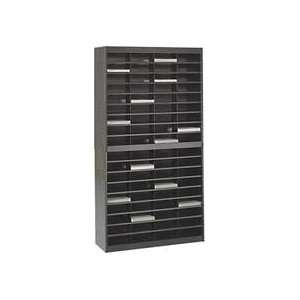 , 72 Compartments, 37 1/2x12 3/4x71, BK   Sold as 1 EA   Sturdy 