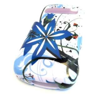 Samsung R720 Admire Vitality Blue Water Flower Gloss Smooth Hard Case 