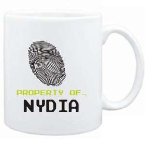  Mug White  Property of _ Nydia   Fingerprint  Female 