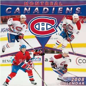   CANADIENS 2008 NHL Monthly 12 X 12 WALL CALENDAR