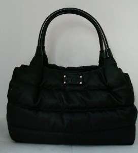 New Kate Spade Alpine Hills Stevie BLACK Handbag Satchel Tote NWT $295 