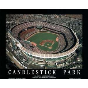  Small Candlestick Park San Francisco Giants Aerial 