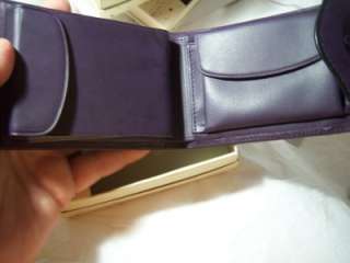 Buxton Purple Coin Billfold Leather Wallet