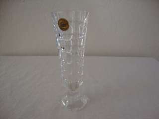   Cristal d Arques GENUINE LEAD CRYSTAL Bud Vase CUBE DESIGN  