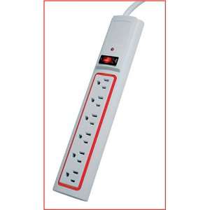  Pinnacle Daylight Surge Protector (Red 6 ft.) Electronics