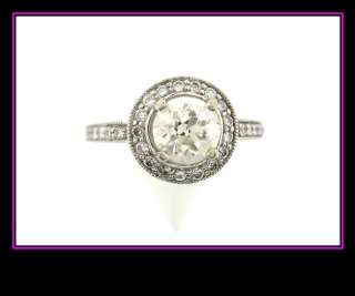14K Solid White Gold Diamond Engagement/Wedding Ring  