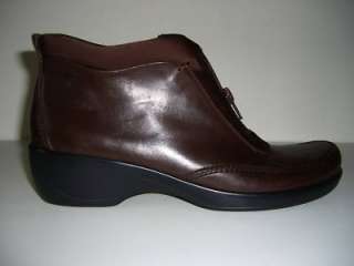 EASY SPIRIT NEAS Brown Leather Shoes Boots Women Size8N  