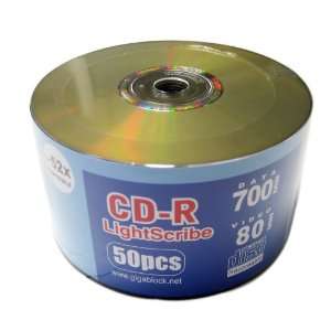   Gigablock Lightscribe CD R 52x Direct burner printing Electronics