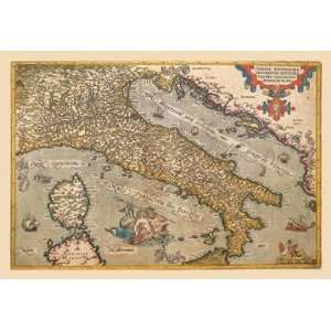  Exclusive By Buyenlarge Map of Italy 20x30 poster