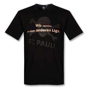  St. Pauli Tee Andere Liga   Black