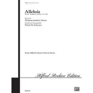 Alleluia Choral Octavo Choir Music by Wolfgang Amadeus Mozart / ed 