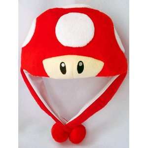  Mario Bro Red Mushroom Aviator Costume Hat Toys & Games