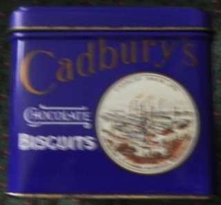 1993 Cadbury Chocolate Biscuits Hinged Tin   Hershey  