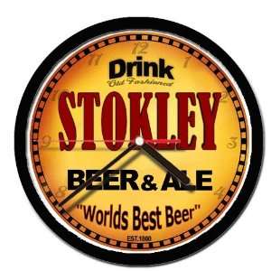  STOKLEY beer and ale cerveza wall clock 