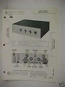 1960 Knight Stereo Amplifier PhotoFact Folder Manual  