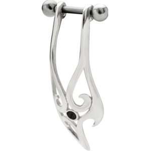 925 Sterling Silver Tribal Cartilage Helix Earring Dangle   Right Ear