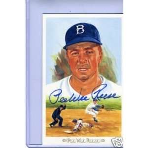  Pee Wee Reese Autograph Perez Steele JSA Authentic Sports 