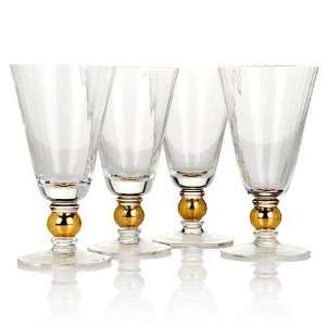  Colin Cowie Set of 4 All Purpose Glasses   Clear Kitchen 