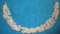 Freshwater Pearls & Lapis 6 Strand Necklace Hong Kong  
