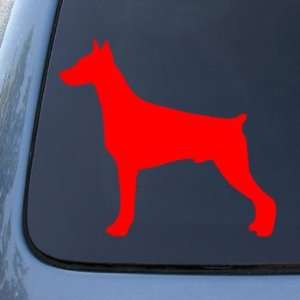 DOBERMAN SILHOUETTE   Dog   Vinyl Decal Sticker #1508  Vinyl Color 