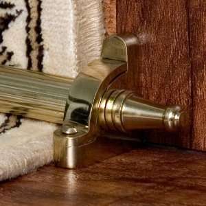 Solid Brass Steeple Stair Rod Set   Polished & Lacquered 