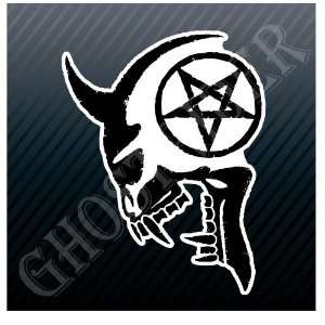  Devil Skull Anarchy Star Car Trucks Sticker Decal 