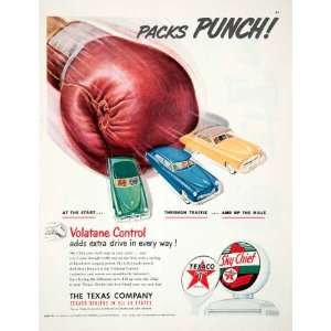   Texas Company Gasoline Sky Chief Pack Punch Gas   Original Print Ad