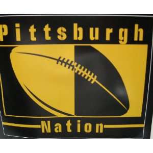  Black & Gold Pittsburgh Nation 50 X 60 Football Super 