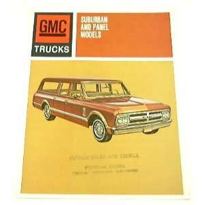  1967 67 GMC SUBURBAN & PANEL Truck BROCHURE 2500 1500 