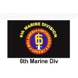  usmc MARINES 6TH DIVISION FLAG