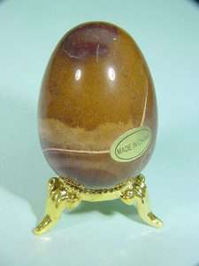 BUTW Australia mookaite egg lapidary w/ stand 0094B  