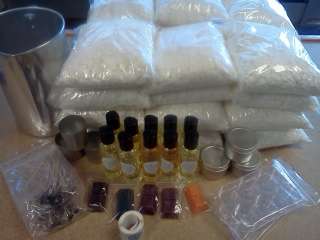 Soy Candle Making Kit  You choose scent & color combo.  