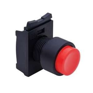 22mm Push Button Body, Extended, Red (Requires Auxiliary Contact Block 