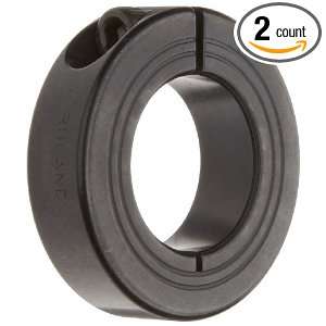 Ruland MCL 25 F One Piece Clamping Shaft Collar, Black Oxide Steel 