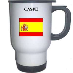  Spain (Espana)   CASPE White Stainless Steel Mug 