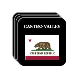US State Flag   CASTRO VALLEY, California (CA) Set of 4 Mini Mousepad 